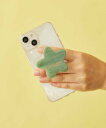 HASHIBAMI 天然石 スターグリップ ハシバミ / ネコロジー スマホグッズ・オーディオ機器 その他のスマホグッズ・オーディオ機器 イエロー レッド
