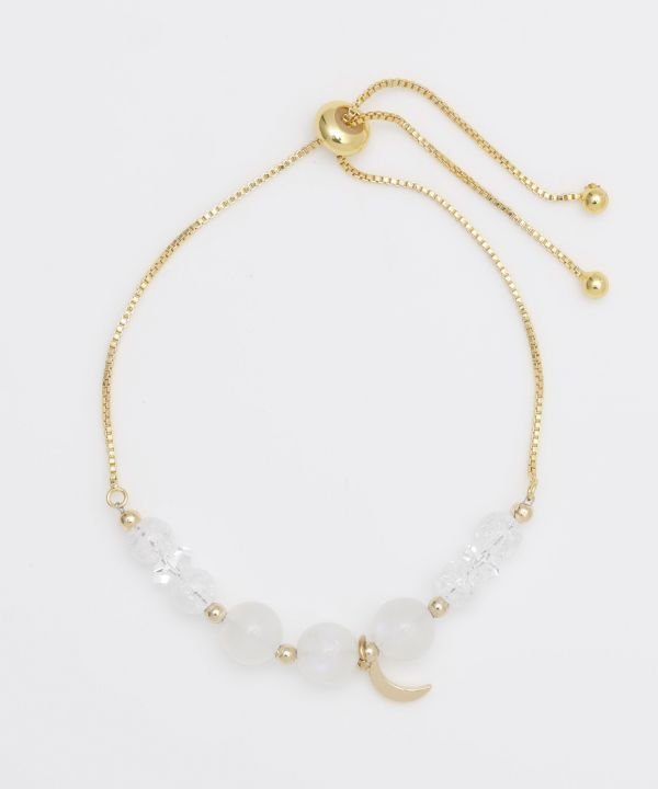 岩座 【岩座】神様叶ブレス ツクヨミ アミナコレクション アクセサリー・腕時計 ブレスレット・バングル ホワイト【送料無料】