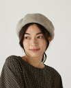 MELROSE CLAIRE 【もっちりニットベレー帽】 メルローズクレール 帽子 ハンチング・ベレー帽 グレー ブラック【送料無料】