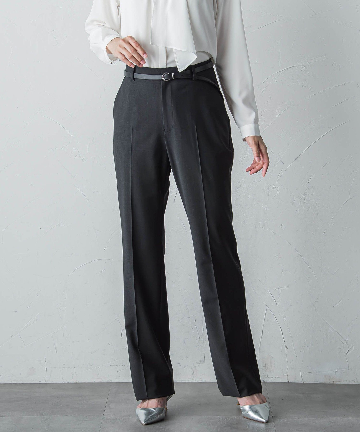 LAUTREAMONT バハリエストレートパンツ≪セットアップ対応≫ ロートレアモン パンツ その他のパンツ ホワイト グレー ブラック