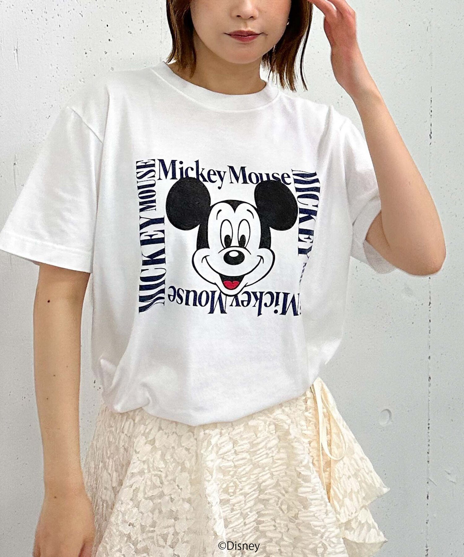 archives MICKEY MOUSE / Tshirt アルシーヴ トップス カットソー・Tシャツ ホワイ...