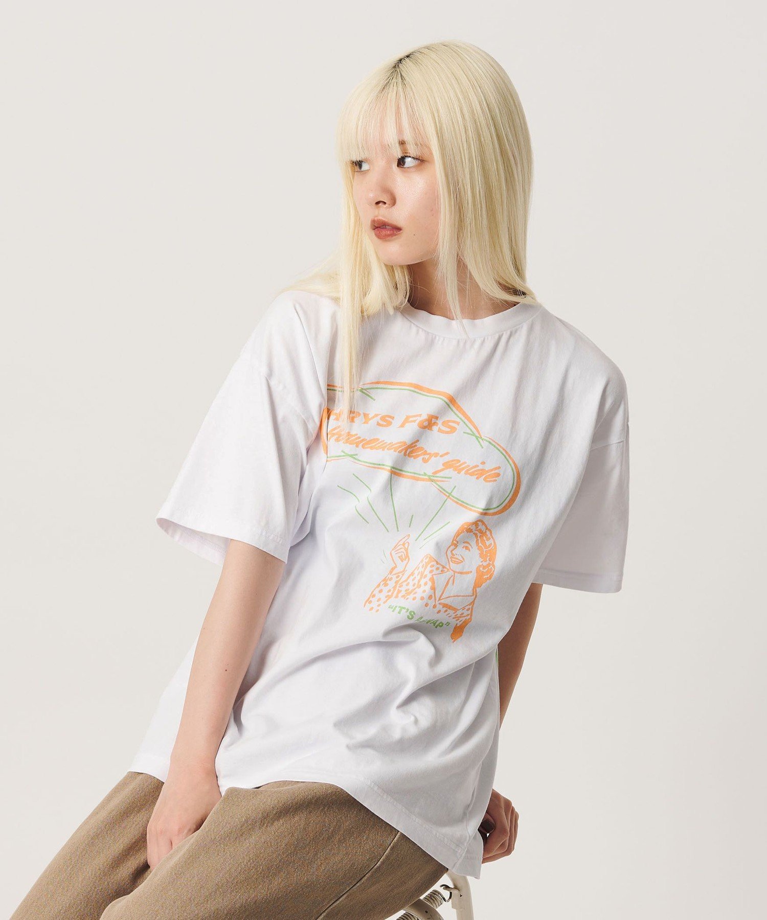 ＜Ophrys＞IT's A SNAP Tシャツ ビューティー＆ユース ユナイテッドアローズ トップス カットソー・Tシャツ ホワイト