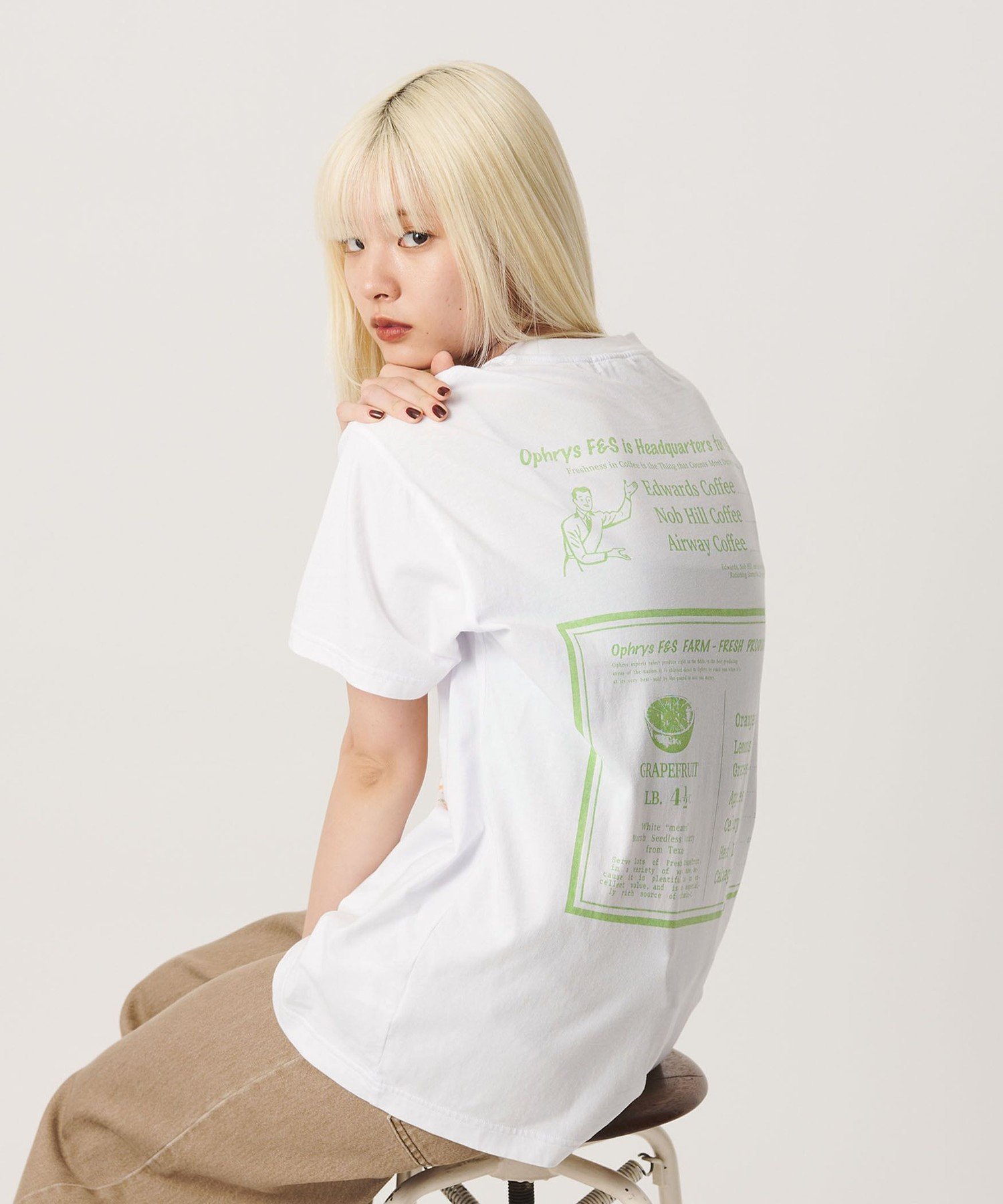 ＜Ophrys＞IT's A SNAP Tシャツ ビューティー＆ユース ユナイテッドアローズ トップス カットソー・Tシャツ ホワイト