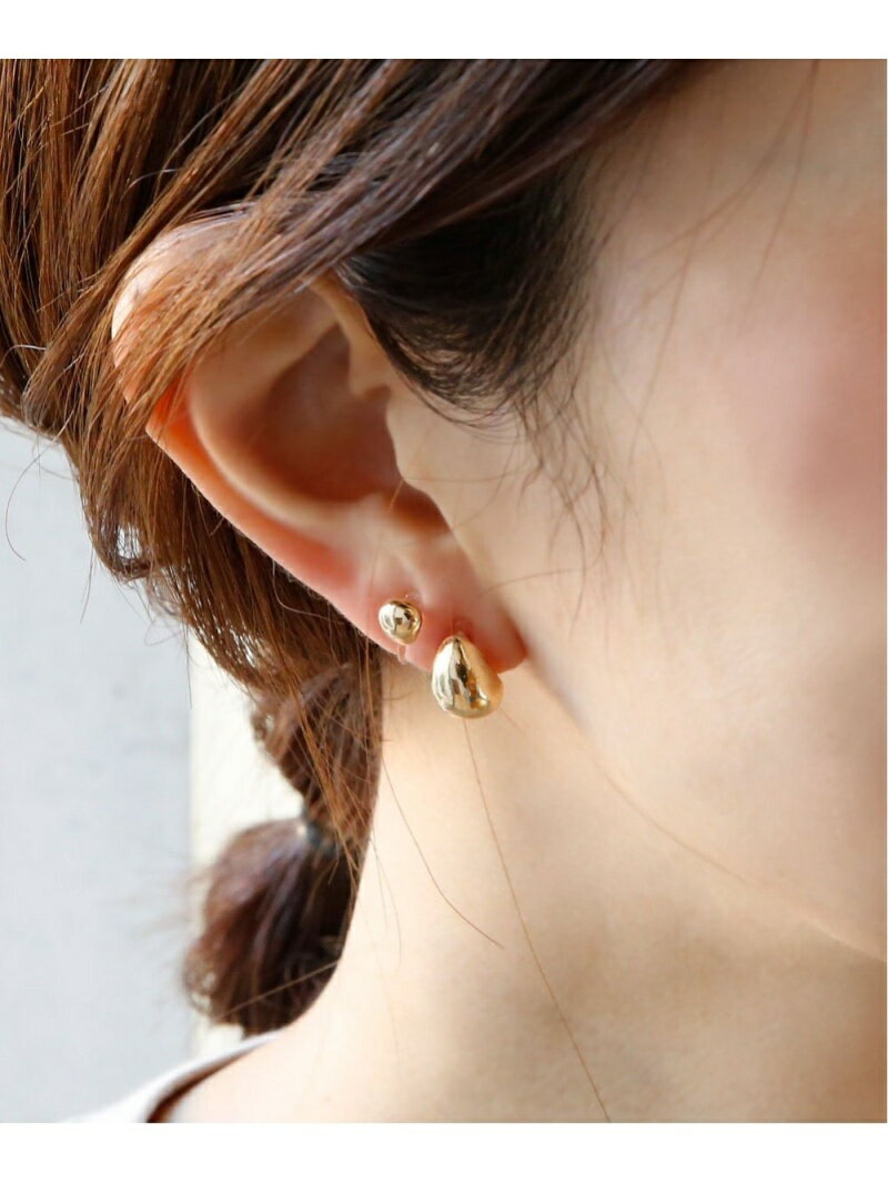 colleca la ノンホール・しずく樹脂イヤリングセット コレカラ アクセサリー・腕時計 イヤリング・イヤーカフ ゴールド シルバーのサムネイル