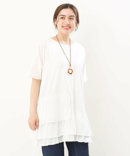 【SALE/40%OFF】eur3 【大きいサイズ/a.v.v*eur3】イレヘムサテンチュニック エウルキューブ ワンピース・ドレス チュニック ブラック ホワイト【送料無料】 【SALE/40%OFF】eur3 【大きいサイズ/a.v.v*eur3】イレヘムサテンチュニック エウルキューブ ワンピース・ドレス チュニック ブラック ホワイト【送料無料】