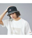 ABAHOUSE LASTWORD 【DICKIES/ディッキーズ】TWO TONE BUCKET/2トーンバケット アバハウス 帽子 ハット ブラック ベージ...