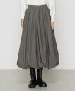 K.T KIYOKO TAKASE エアリータフタ バルーンスカート コムサ スカート ロング・マキシスカート カーキグリーン ブラック ホワイト【送料無料】