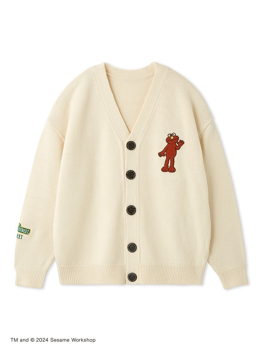 SESAME STREET MARKET 【UNISEX】Vネックニットカーディガン セサミストリートマーケット トップス その他のトップス ブラック ホワイト ネイビー【送料無料】