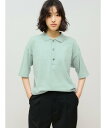 【SALE/20%OFF】MIDIUMISOLID MIDIUMISOLID for Ladies ポロニットプルオーバー マーコート トップス ニット ブルー...
