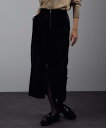SALON adam et rope' ポニーヘアータイトスカート サロン アダム エ ロペ スカート その他のスカート ブラック【送料無料】