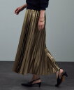 SALON adam et rope' シンセティックシュリンクレザープリーツスカート 2 サロン アダム エ ロペ スカート その他のスカート シルバー【送料無料】