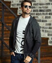 【SALE/50%OFF】1PIU1UGUALE3 RELAX グラデーションニットジップパーカー シフォン トップス パーカー・フーディー ブラック ホワイト【送料無料】