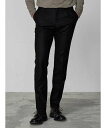 Aquascutum MEN Dress Jersey Set-Up Trousers アクアスキュータム パンツ スラックス・ドレスパンツ ブラック【送料無料...