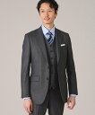 【SALE/50%OFF】TAKEO KIKUCHI 【3ピースセット】シャイニーヘリンボン スーツ タケオキクチ スーツ・フォーマル セットアップスーツ ネイ...