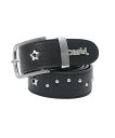 X-girl X-girl/(U)STAR EYELET BELT エックスガール ファッション雑貨 ベルト ブラック【送料無料】