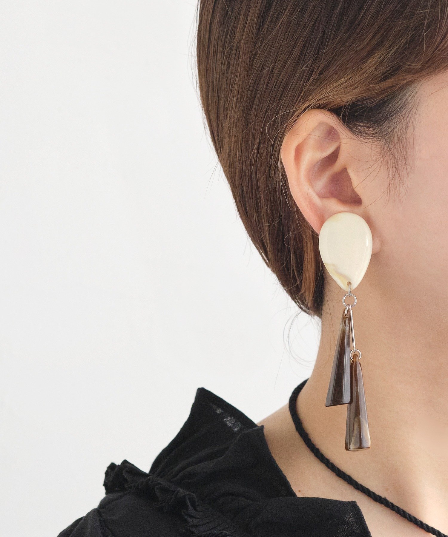 sfy 【sfy】marble dropピアス ベージュ ジュエルアディクト アクセサリー・腕時計 ピアス ベージュ