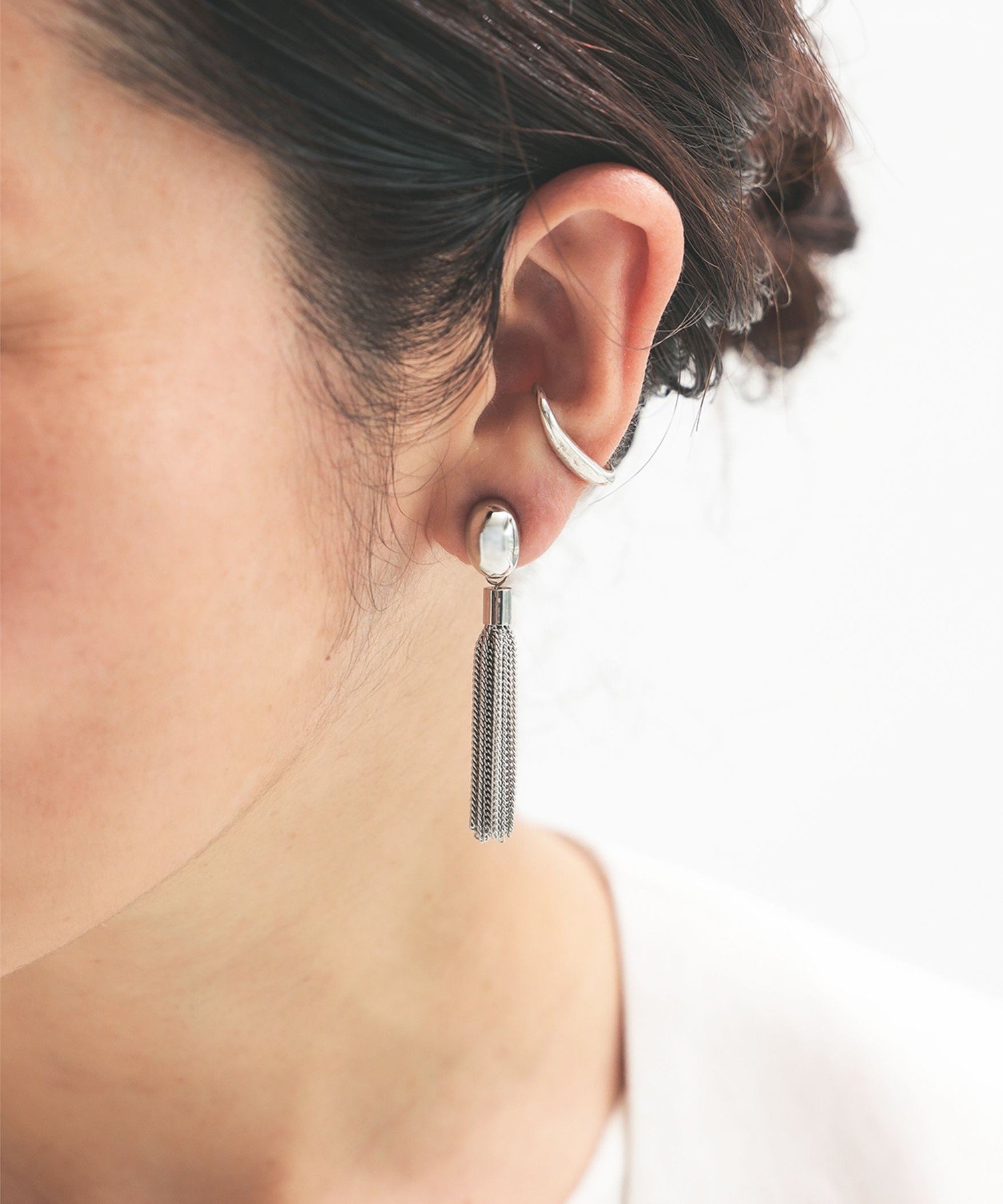 Demi-Luxe BEAMS オーバル タッセル イヤリング デミルクス ビームス アクセサリー・腕時計 その他のアクセサリー・腕時計 ゴールド シルバー【送料無料】