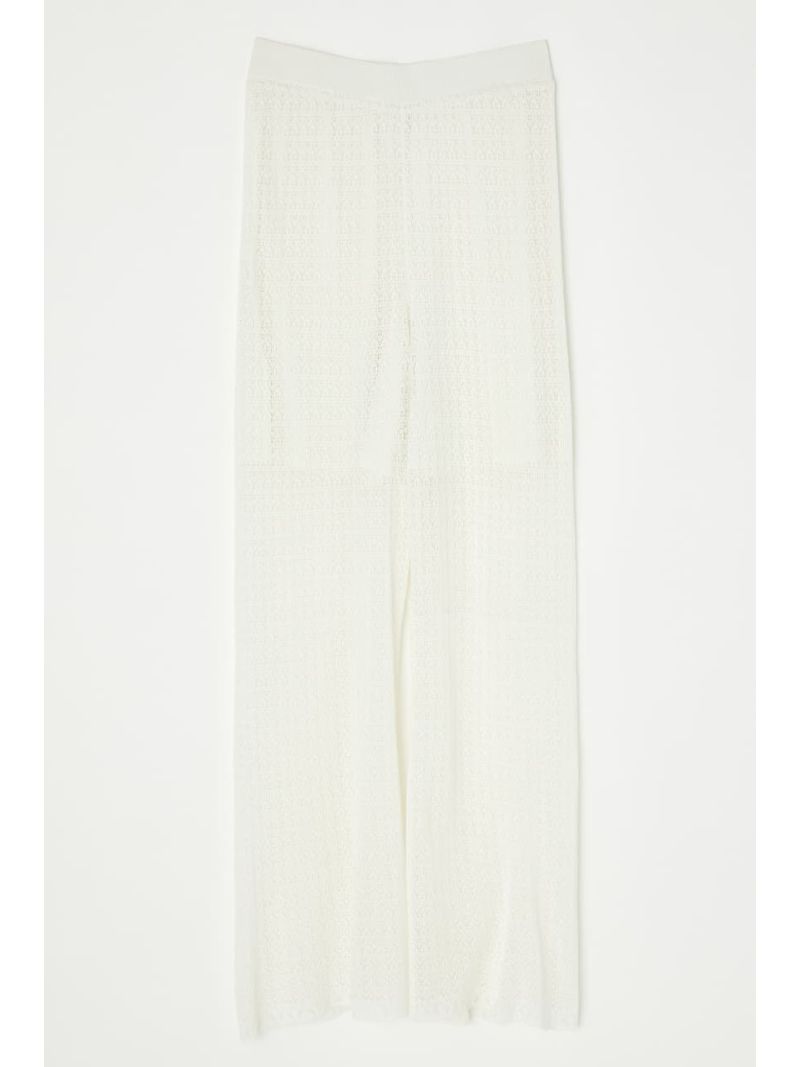 【SALE／70%OFF】MOUSSY CROCHET LIKE WIDE パンツ マウジー パンツ その他のパンツ ホワイト ブラック グリーン ベージュのサムネイル