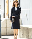 MiLuLu ビジネスジャケットスカートスーツ ミルル スーツ・フォーマル セットアップスーツ ブラック ネイビー【送料無料】