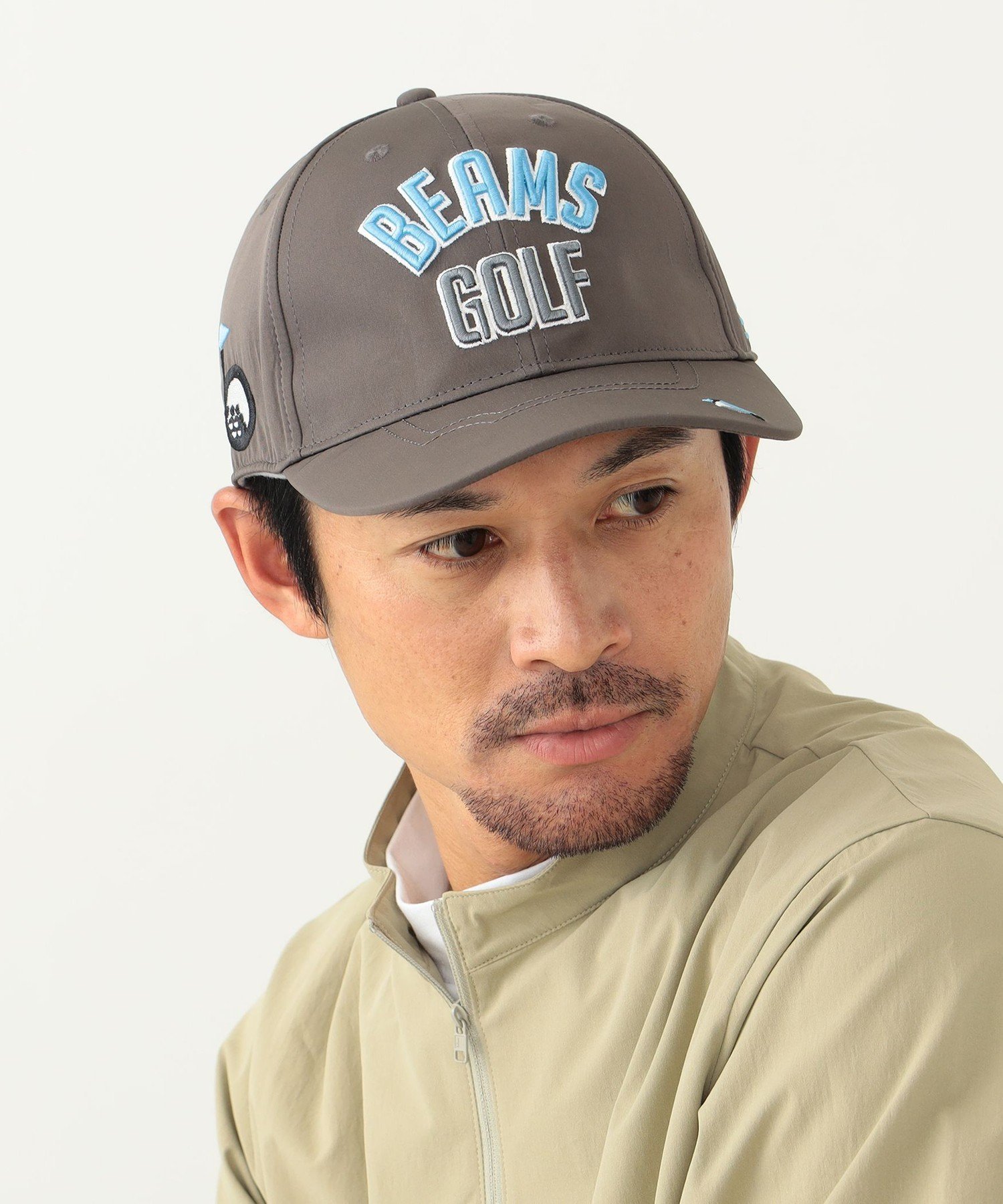 ビームス キャップ メンズ BEAMS GOLF ＜MEN＞BEAMS GOLF / ツアー タフタ キャップ ビームス ゴルフ 帽子 キャップ ベージュ ホワイト グリーン ネイビー【送料無料】