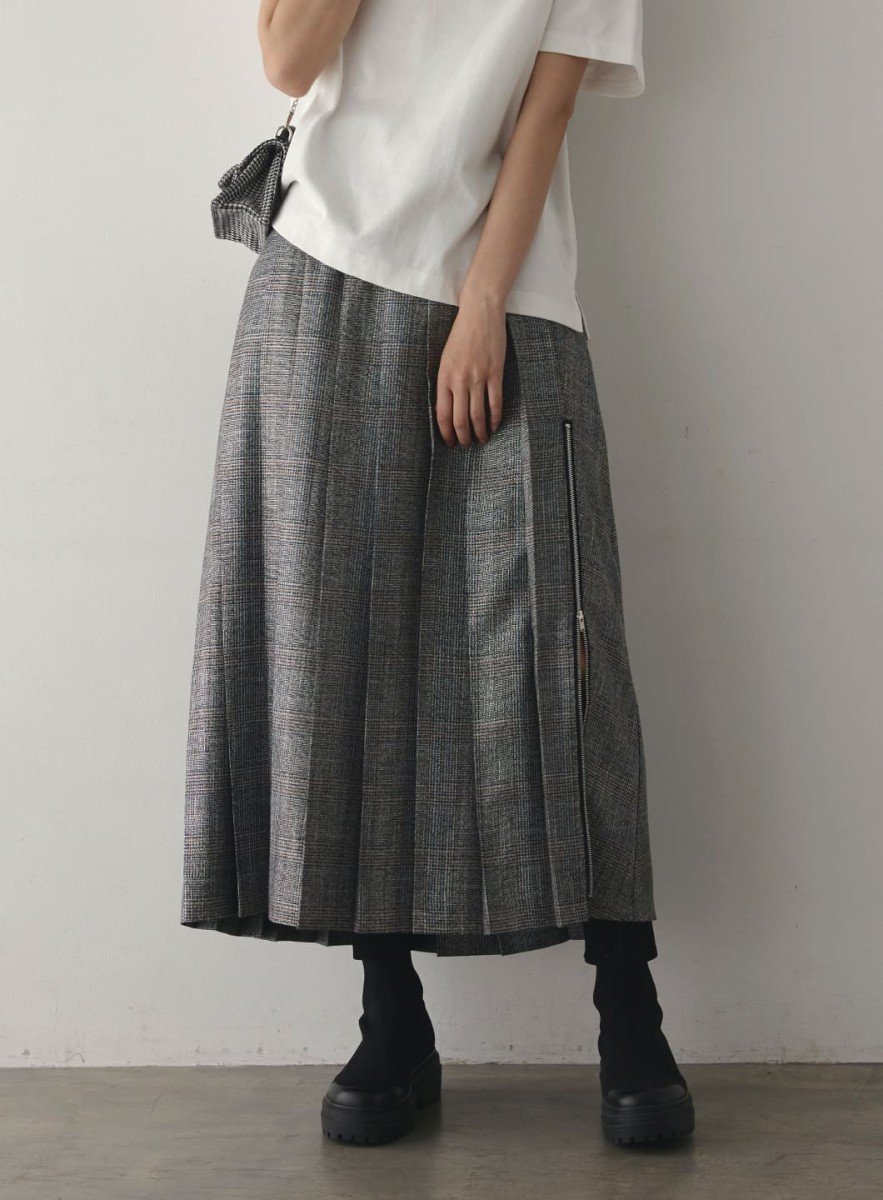 【SALE／80%OFF】COEL サイドジッププリーツスカート コエル スカート ロング・マキシスカート【送料無料】