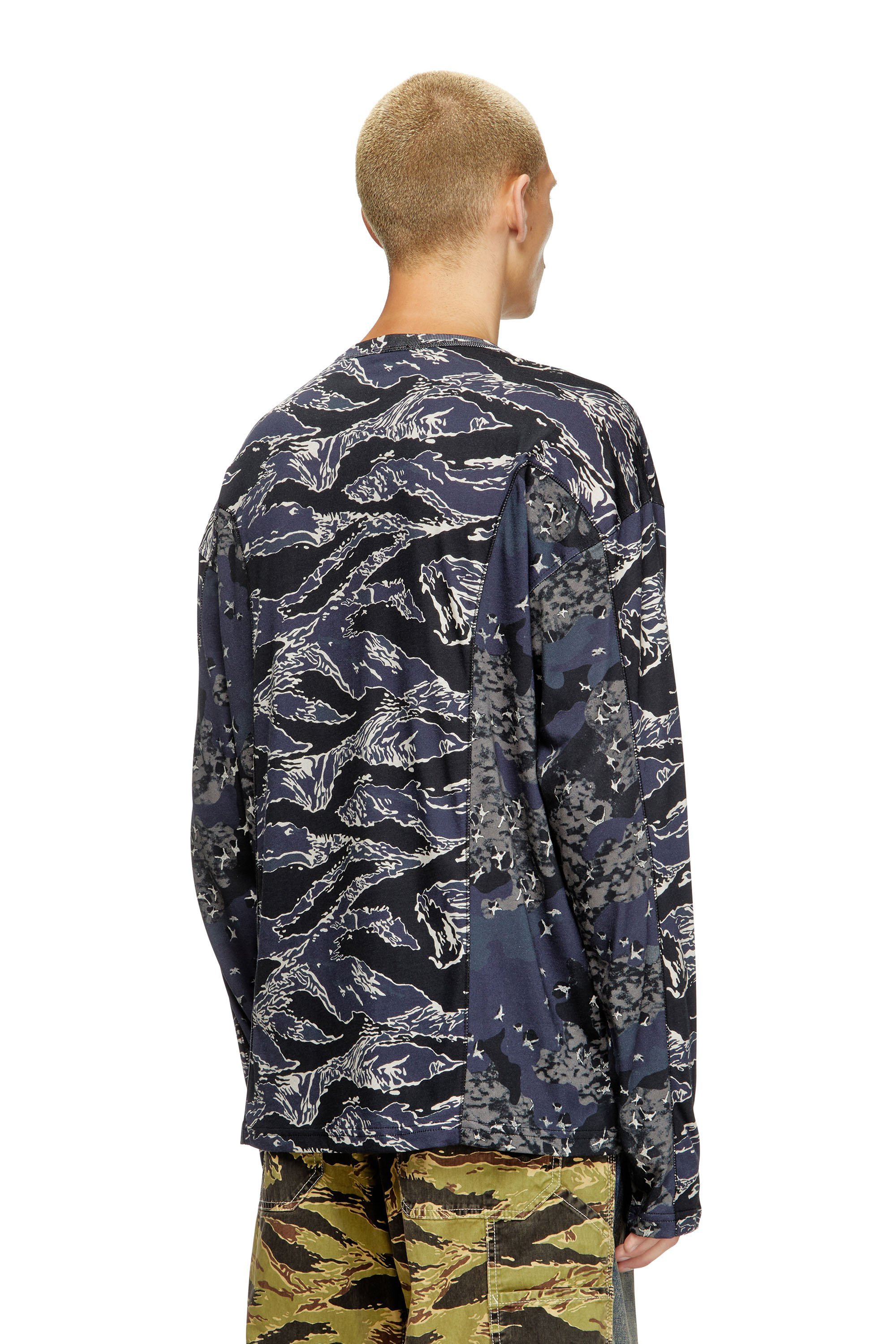 メンズ 長袖Tシャツ T-BOXT-LS-CURT ディーゼル トップス カットソー・Tシャツ ブルー