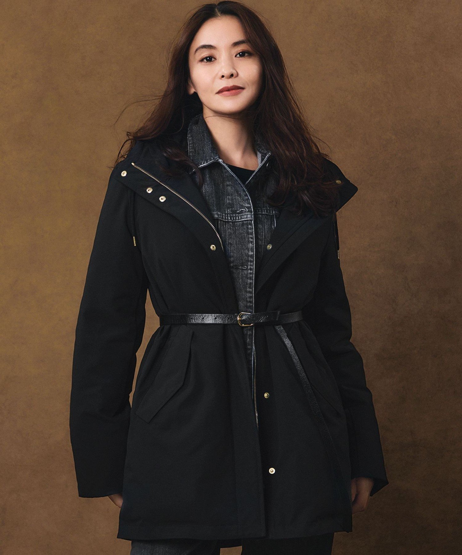 23区 L 【一部店舗限定/滝沢眞規子さん着用/撥水加工】ミリタリー フーデット ダウンコート ニジュウサンク ジャケット・アウター ダウンジャケット・ダウンベスト ベージュ グレー ブラック【送料無料】のサムネイル