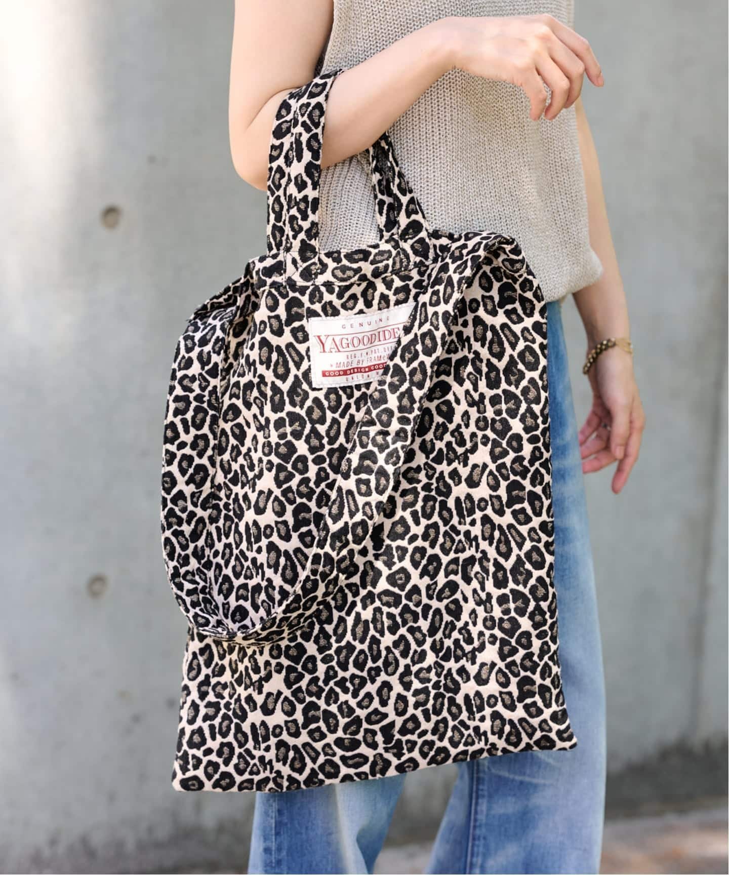 FRAMeWORK ≪追加≫YA GOOD IDEAS BIG TAG FABRIC トート 2 フレームワーク バッグ トートバッグ ホワイト ベージュ