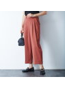 【SALE/30%OFF】Rouge vif la cle ラチネタックパンツ ルージュ・ヴィフ ラクレ パンツ その他のパンツ ブラウン ベージュ ブラック【送料無料】