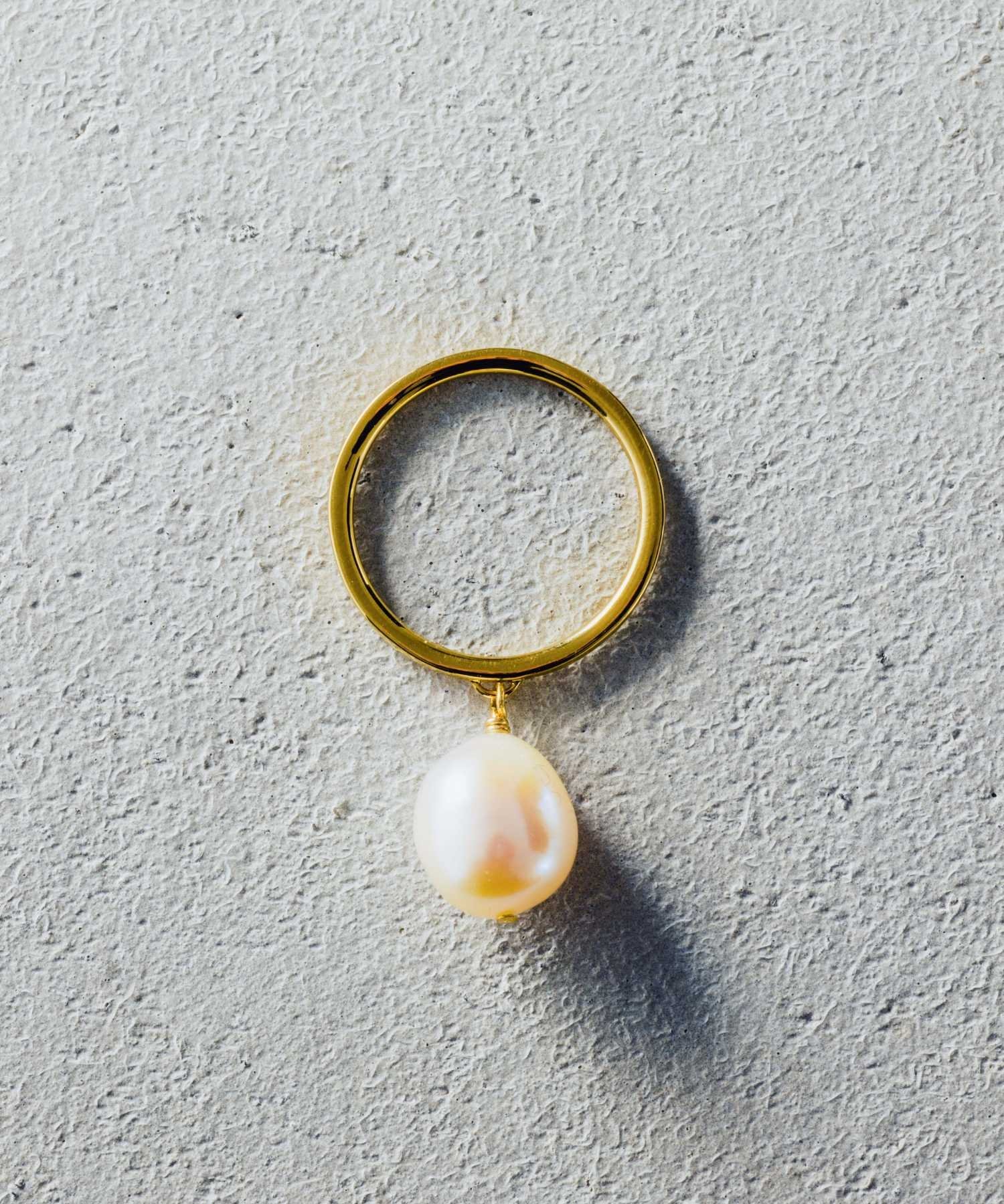 and cloud Pearl Swing Ring アンドクラウド アクセサリー・腕時計 リング・指輪 ブラック イエロー シルバー【送料無料】