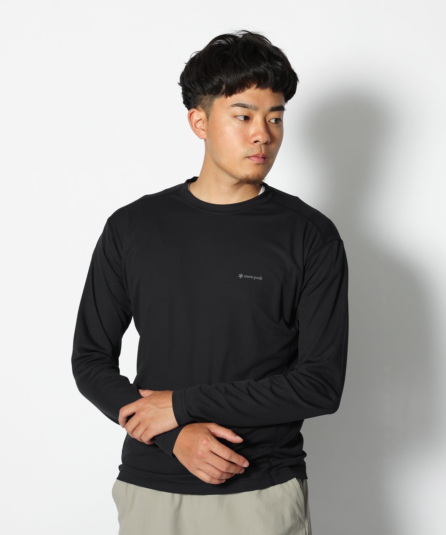 楽天Rakuten FashionSnow Peak Pe Power Dry Long Sleeve T-Shirt スノーピーク トップス カットソー・Tシャツ ブラック ネイビー オレンジ【送料無料】