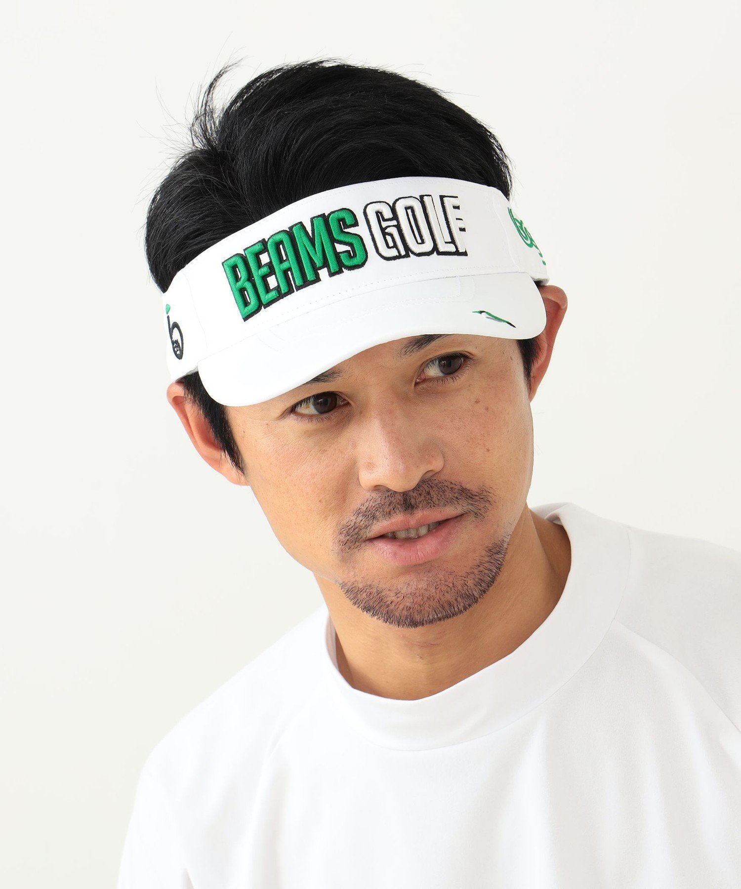 ビームス キャップ メンズ BEAMS GOLF ＜MEN＞BEAMS GOLF / ツアー タフタ バイザー ビームス ゴルフ 帽子 キャップ ホワイト ベージュ グリーン ネイビー【送料無料】