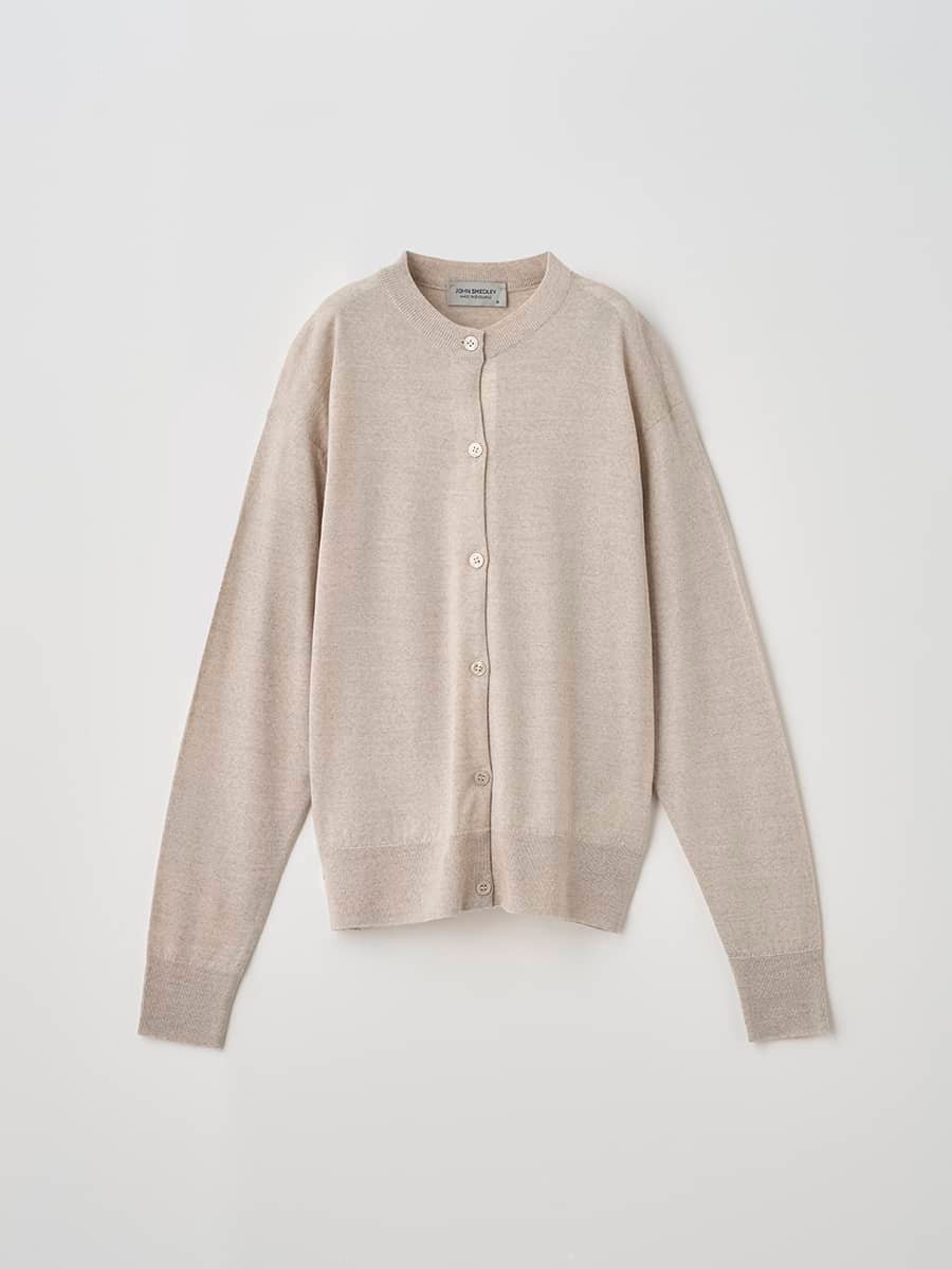 JOHN SMEDLEY クルーネック長袖ニットカーディガン ｜ A4670 ｜ 30G COMMON FIT ジョンスメドレー トップス ニット【送料無料】