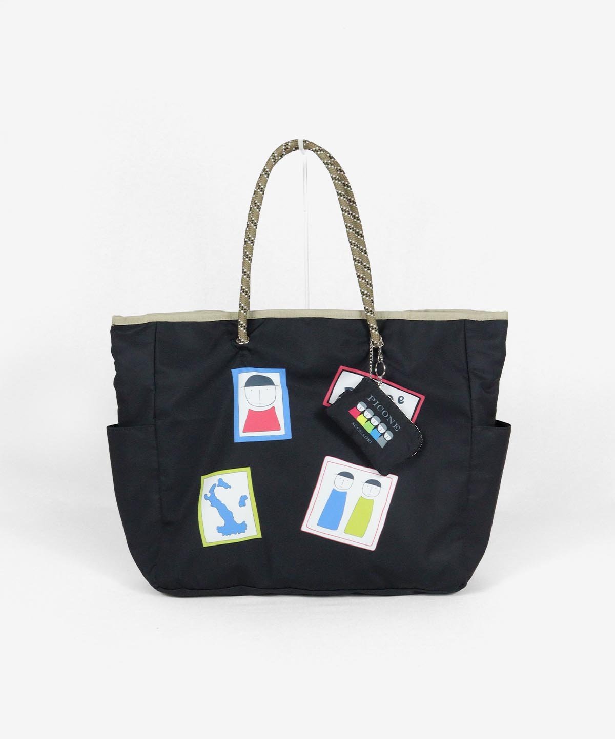 STUDIO PICONE リバーシブルトートバッグ スタジオピッコーネ バッグ トートバッグ カーキグリーン ベージュ ブラック【送料無料】