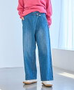 【SALE/31%OFF】coen 【脱ベーシック】デニムラップバギーパンツ コーエン パンツ ジーンズ・デニムパンツ ブルー ネイビー【送料無料】