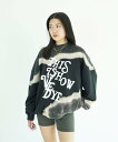 JOINT WORKS 【NOMARHYTHM TEXTILE】 Hand Dye Twist Sweat - Print ジョイントワークス トップス スウェット・トレーナー ブラック【送料無料】(4)
