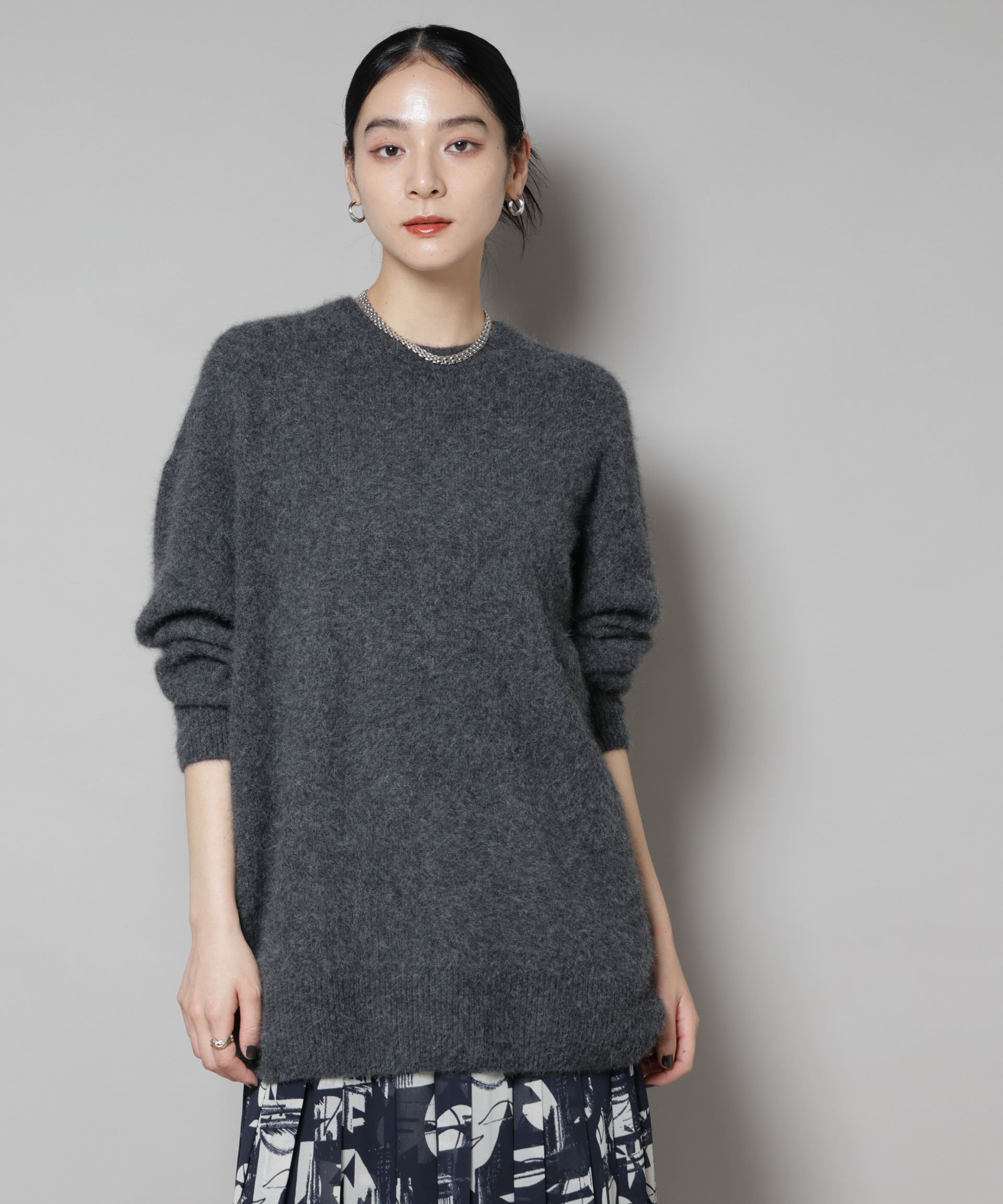 【SALE／30%OFF】NANO universe ウォッシャブルフォックスクルーワイドニットプルオーバー ナノユニバース トップス ニット ブラウン グレー ホワイト【送料無料】 stylife-15248379 Rakuten Fashion サンプル画像2