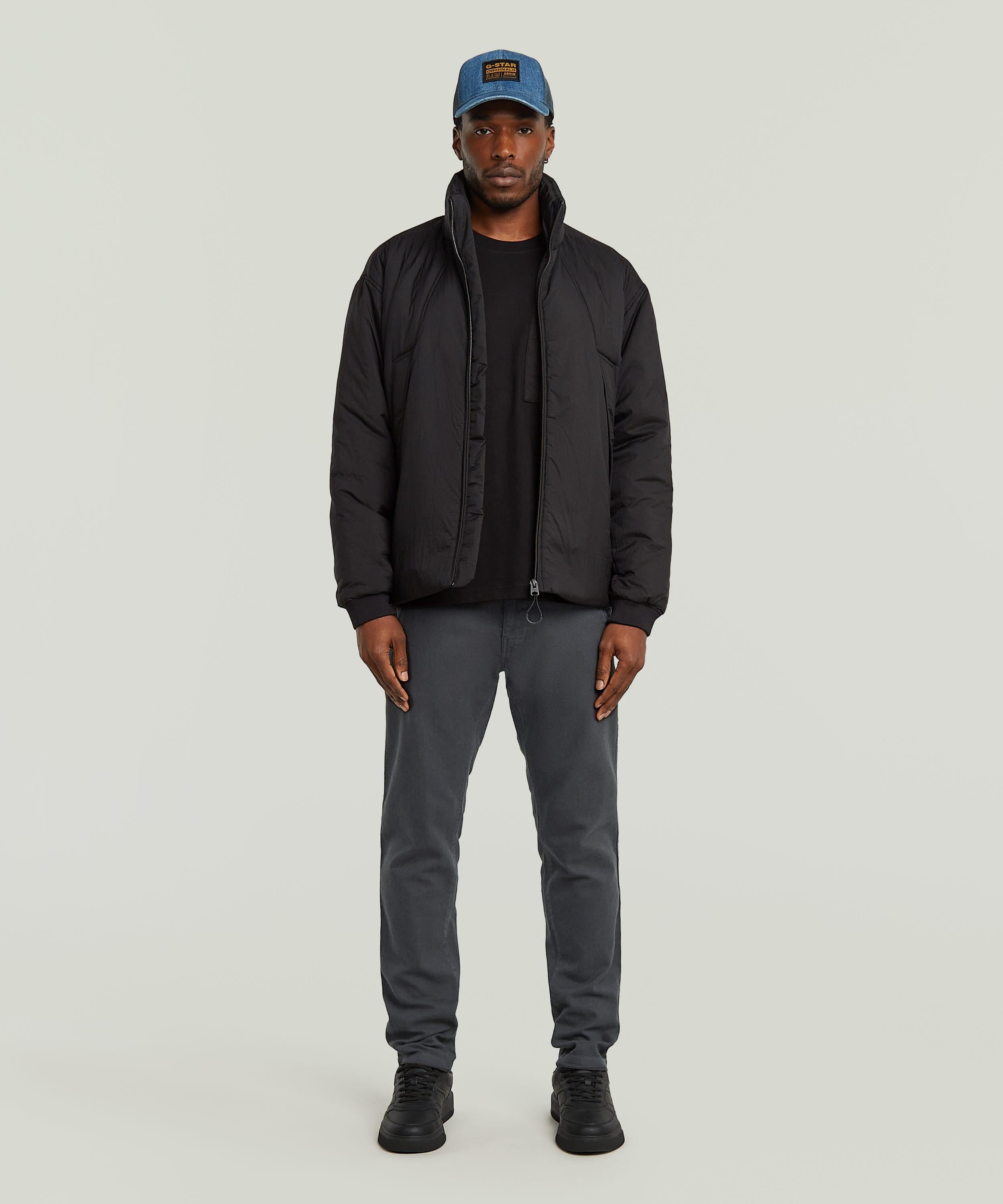 【公式ショップ】Lightweight Cloud Jacket/ライトウェイトスタンドカラージップアップナイロンブルゾン ジースターロゥ ジャケット・アウター その他のジャケット・アウター ブラック