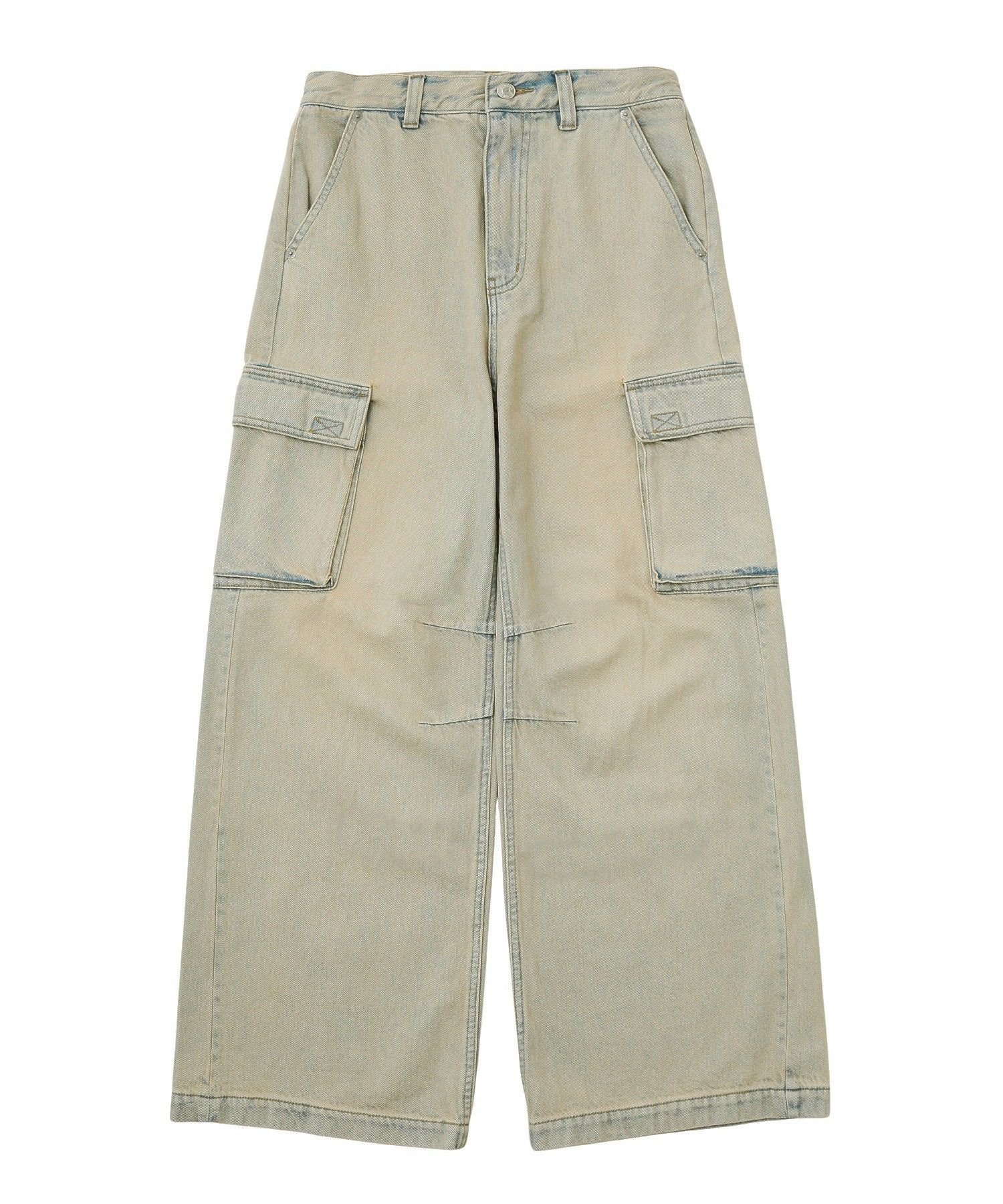 X-girl CURSIVE LOGO DENIM CARGO PANTS エックスガール パンツ その他のパンツ ピンク