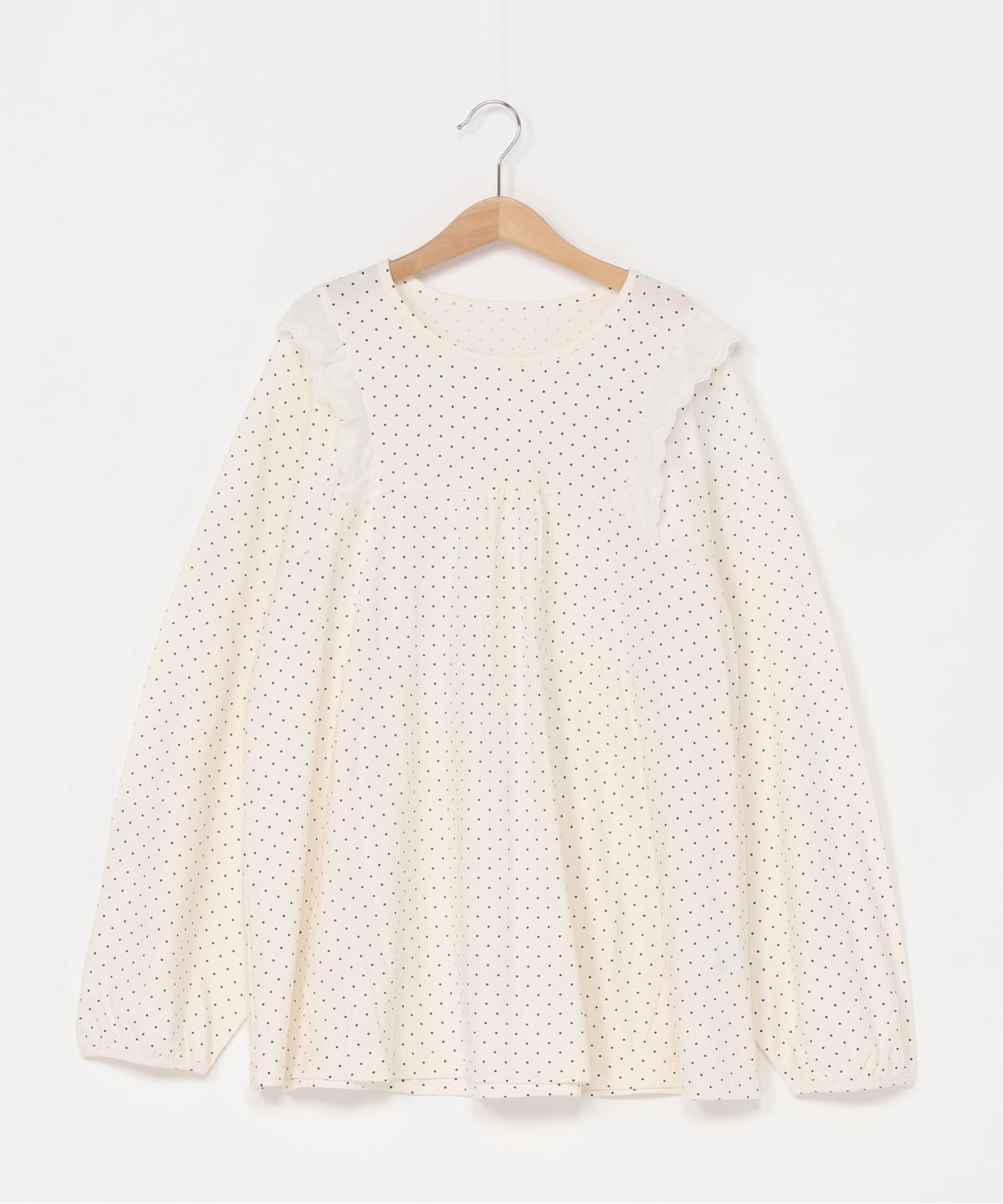 KID BLUE (W)26ドットエンブレース 長袖トップス キッドブルー トップス カットソー・Tシャツ ネイビー ホワイト