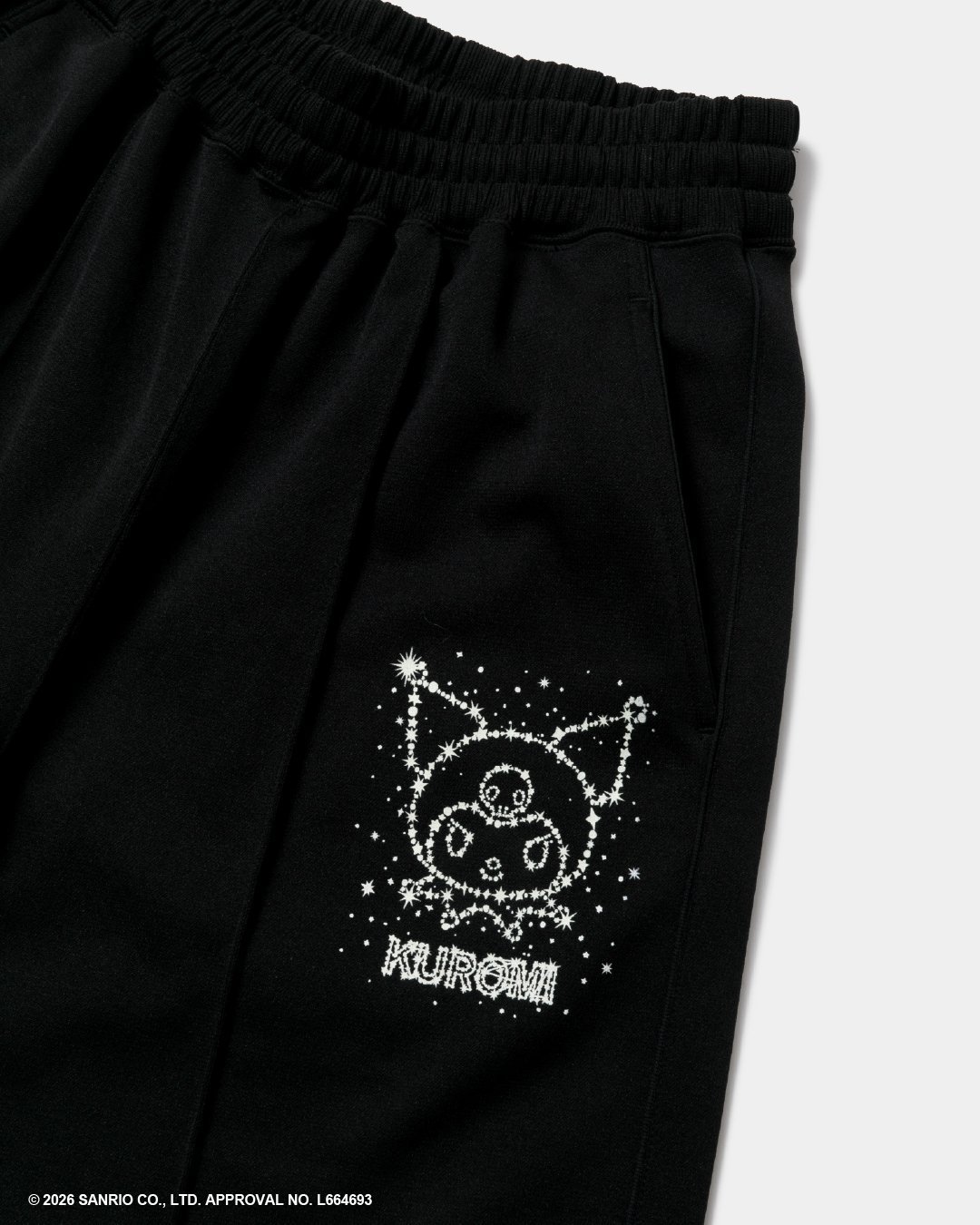 beautiful people MY MELODY&KUROMI sports jersey pants ビューティフルピープル パンツ ジャージ・スウェットパンツ レッド ブラック【送料無料】