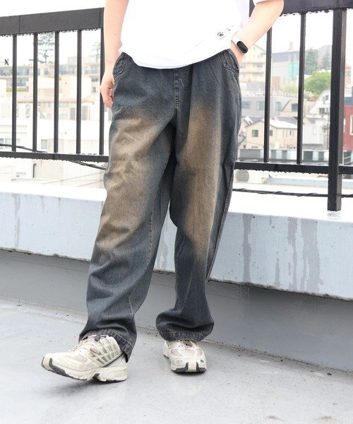 JACKROSE JE PROCESSING DENIM EASY PANTS(MENS) ジャックローズ パンツ その他のパンツ ブルー