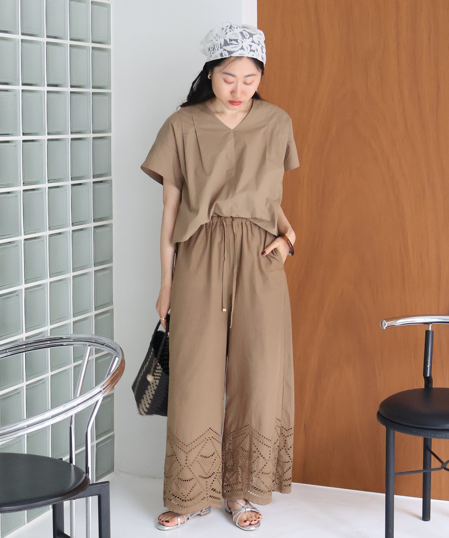 【SALE／30%OFF】le.coeur blanc スカラップレースオールインワン ルクールブラン ...