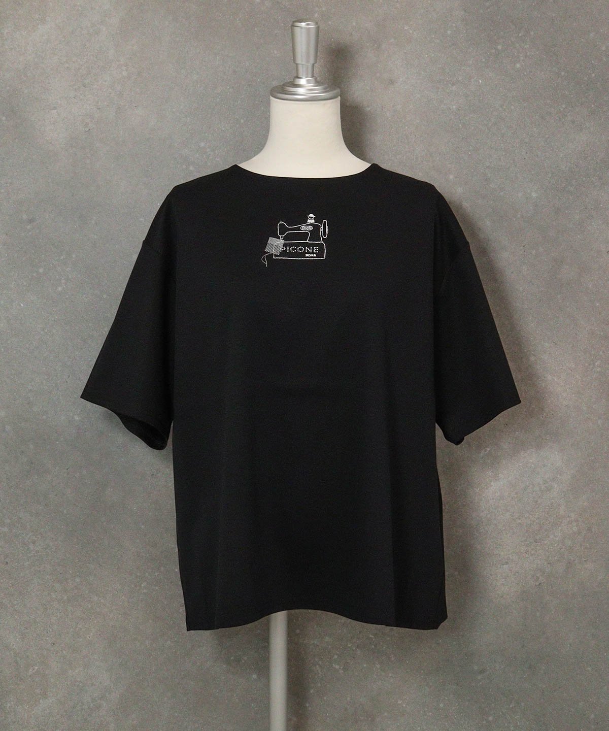 STUDIO PICONE 【スタジオピッコーネ公式】コットン100%ラメ刺繍プルオーバー スタジオピッコーネ トップス カットソー・Tシャツ ピンク ブラック ホワイト【送料無料】