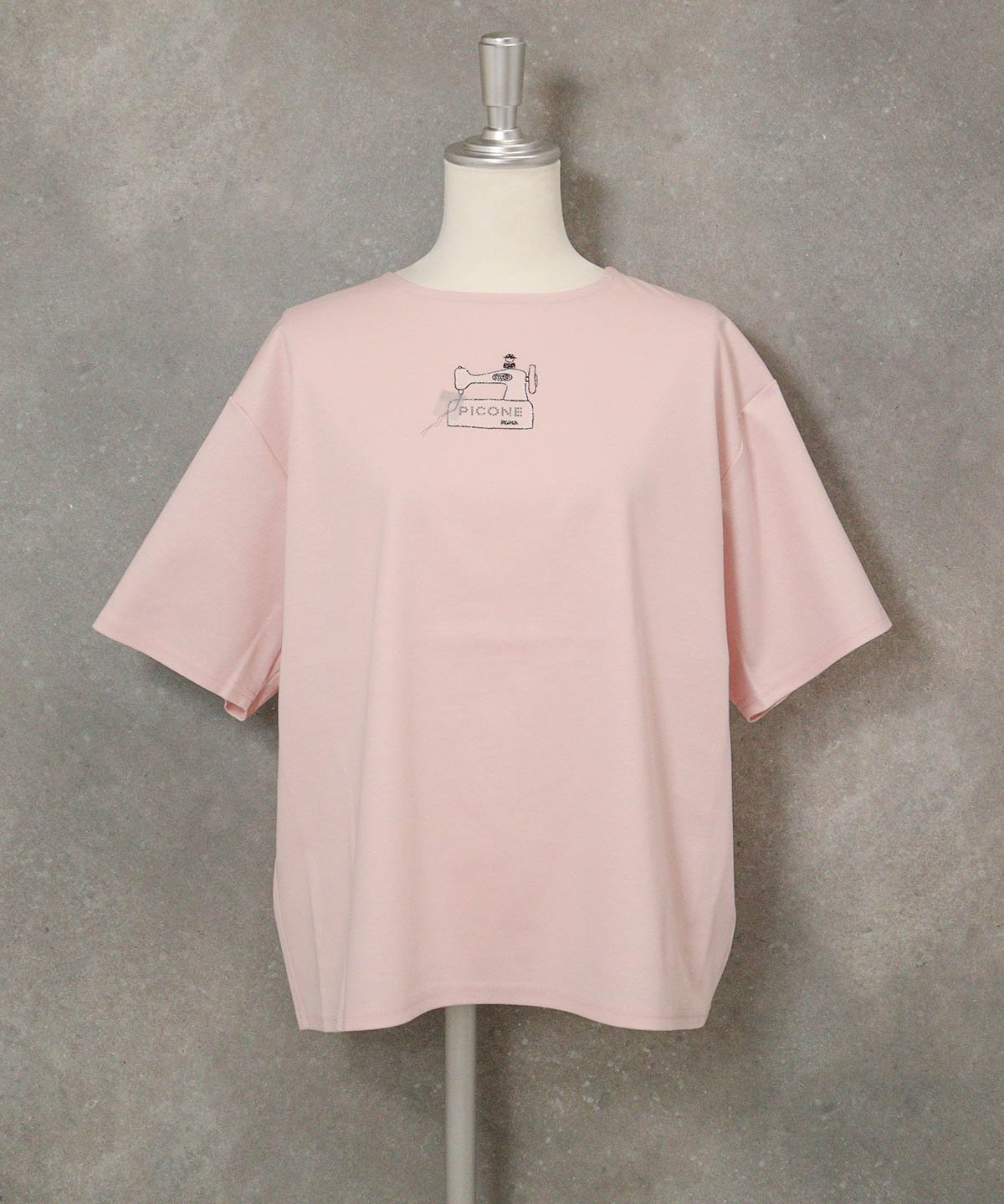 STUDIO PICONE 【スタジオピッコーネ公式】コットン100%ラメ刺繍プルオーバー スタジオピッコーネ トップス カットソー・Tシャツ ピンク ブラック ホワイト【送料無料】