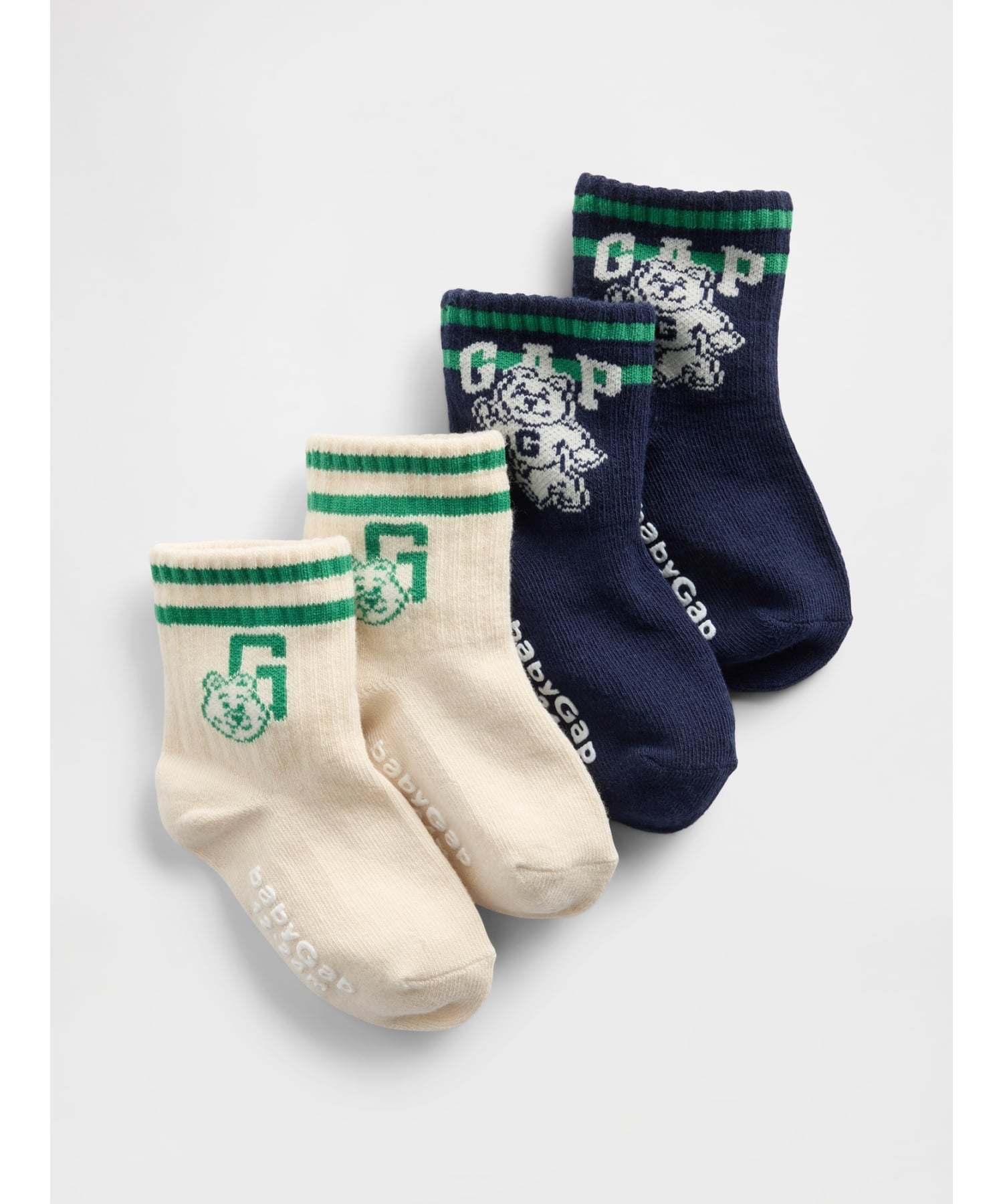 GAP (K)ブラナンベア バーシティスタイル GAPロゴ クルーソックス 2 ギャップ 靴下・レッグウェア 靴下