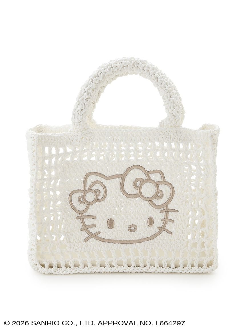 PR【楽天】【ONLINE限定カラーあり】ハローキティ ラフィアトートバッグ