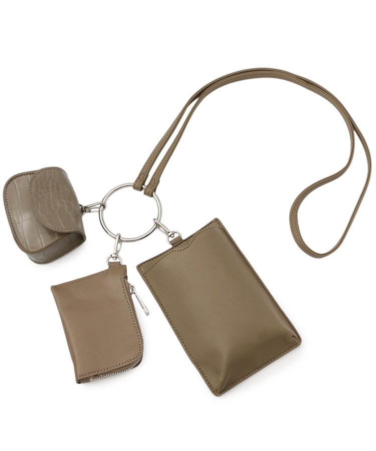 OberTashe 【残りわずか】リングハンドルマルチショルダー エスペランサ バッグ ショルダーバッグ グレー ホワイト ブラック グリーン シルバーのサムネイル