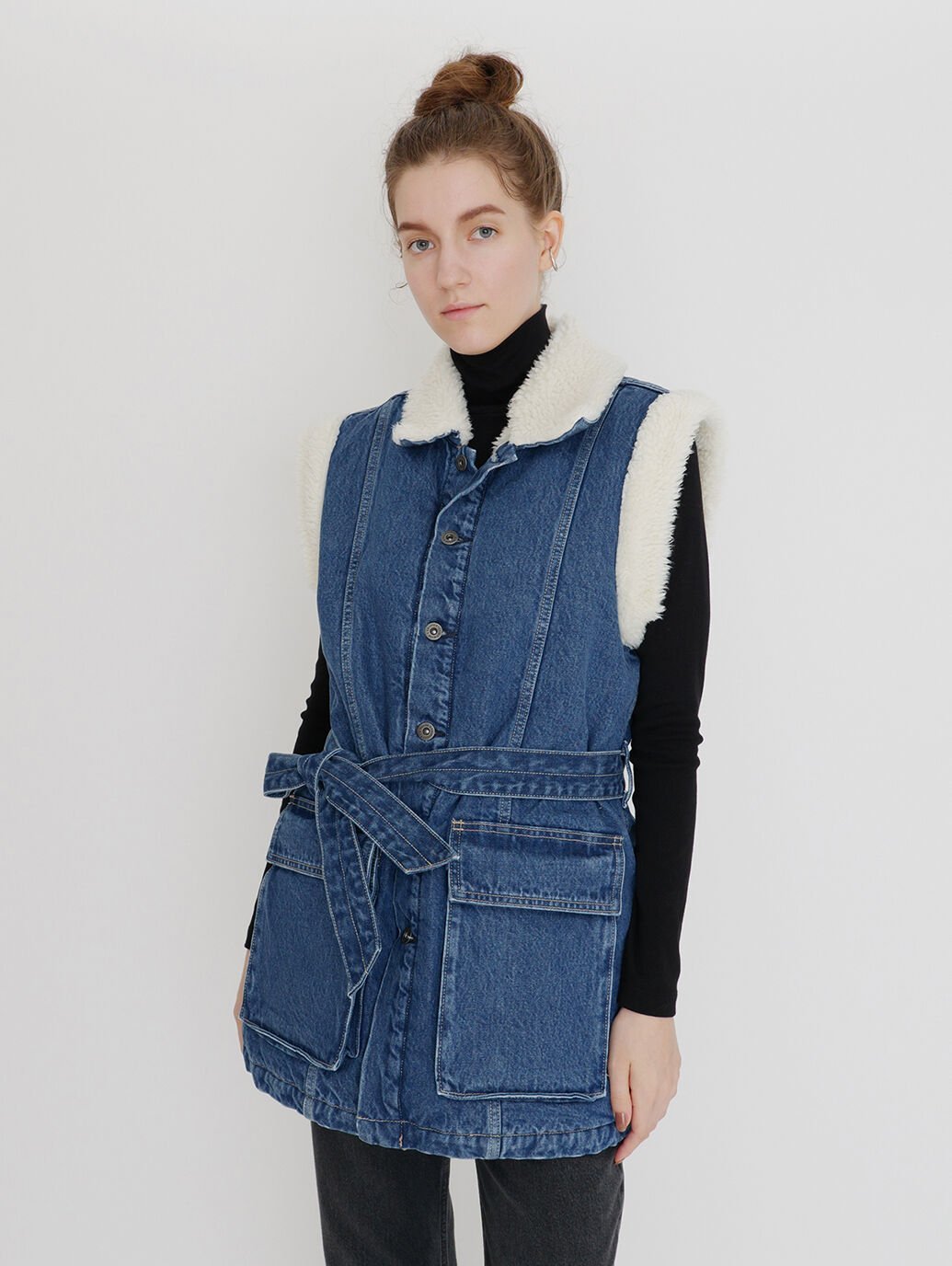 Levi's FIELD SHERPA VEST LMC NILE BLUE リーバイス トップス ベスト・ジレ