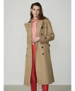 Aquascutum WOMEN BASIC TRENCH COAT MAXI アクアスキュータム ジャケット アウター その他のジャケット アウター ベージュ ネイビー【送料無料】